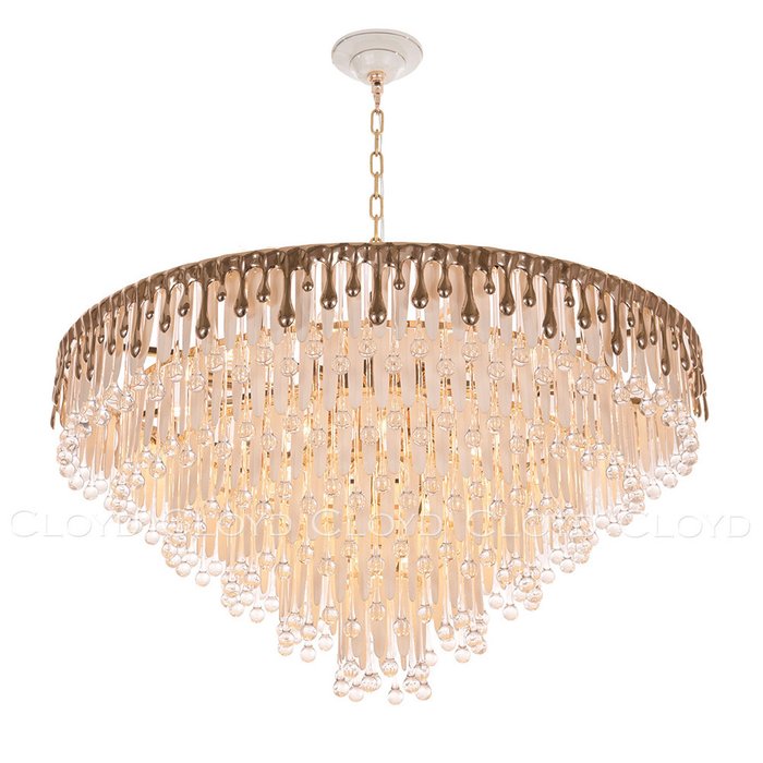 Подвесная люстра CAPULETTI C22 золотого цвета Подвесная люстра CAPULETTI C22 золотого цвета