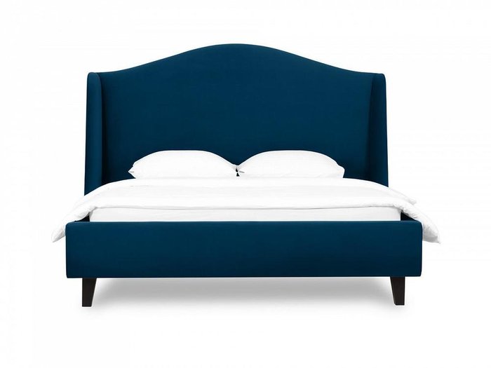 Кровать Lyon 160х200 темно-синего цвета  - лучшие Кровати для спальни в INMYROOM