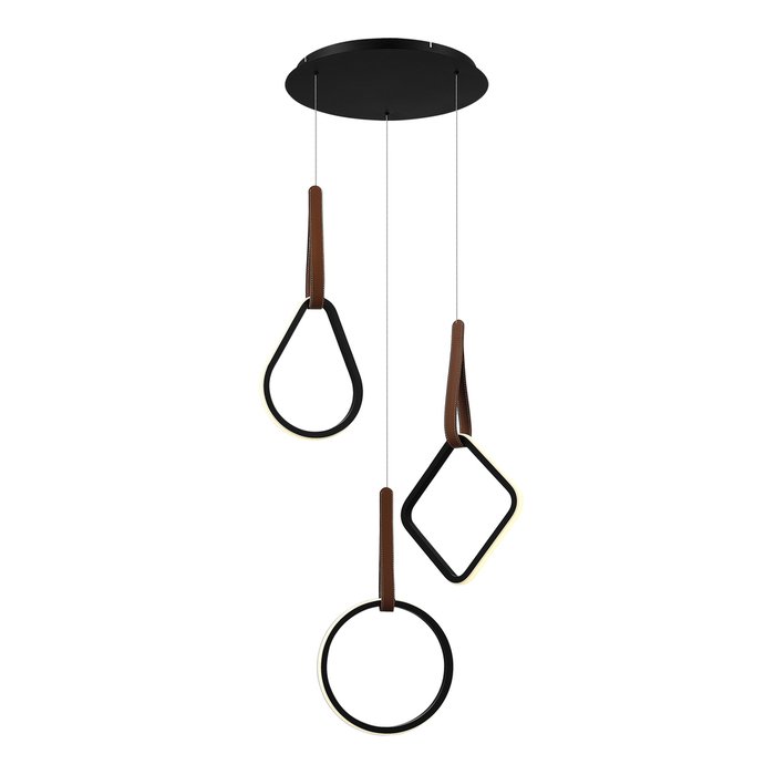 Светильник подвесной ST-Luce Черный/Черный, Терракотовый LED 1*36W 4000K SHAPE