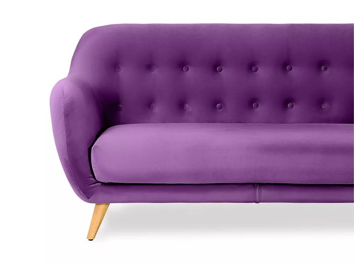Диван Loa фиолетового цвета - лучшие Прямые диваны в INMYROOM