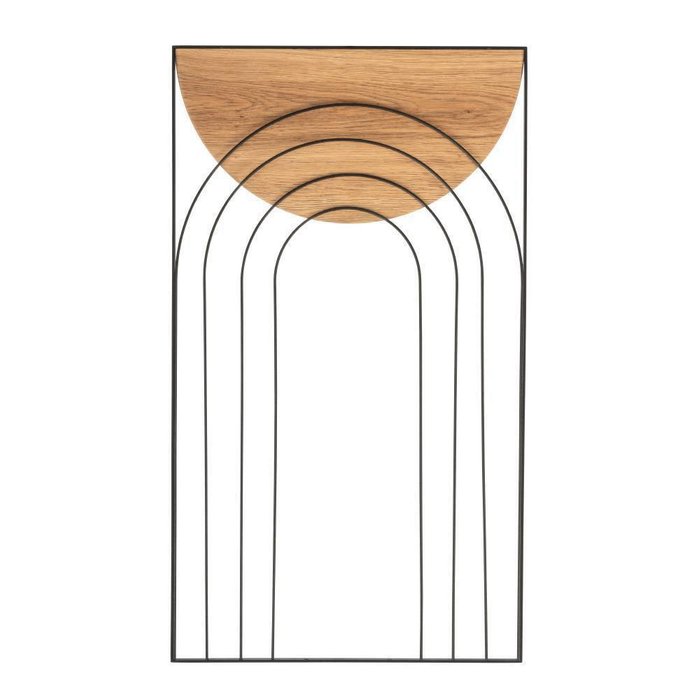 Панно на стену Takasaki черно-коричневого цвета
