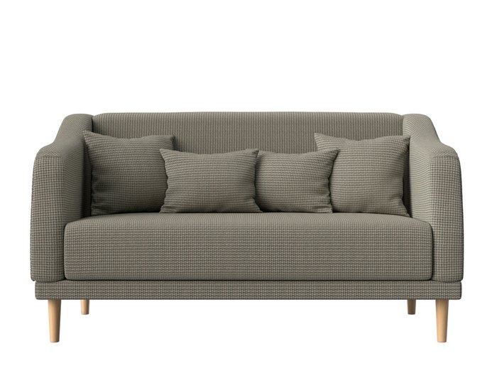 Прямой диван Киото бежево-коричневого цвета - купить Прямые диваны по цене 30999.0