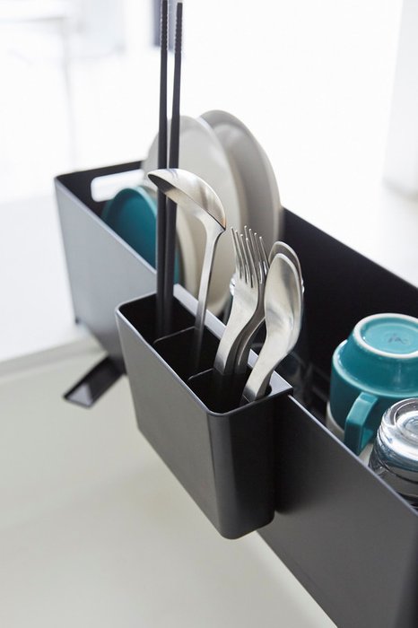 Подставка для сушки посуды Tower черного цвета - лучшие Аксессуары для кухни в INMYROOM