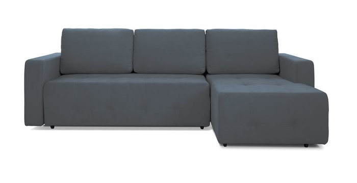 Угловой диван-кровать Хэнк темно-серого цвета