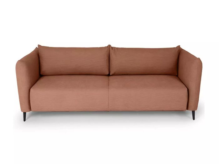 Диван-кровать Menfi красно-коричневого цвета с металлическими ножками - купить Прямые диваны по цене 111960.0