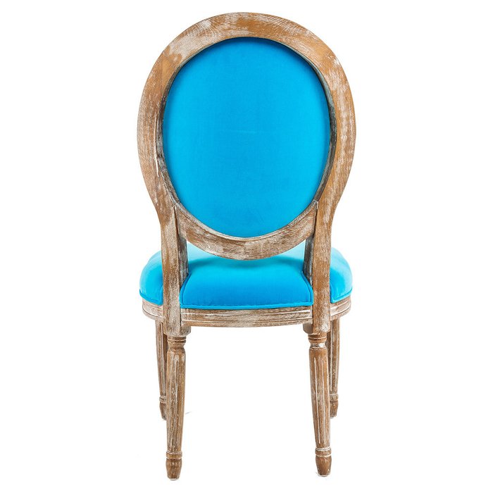 Стул Луи Лазурный берег в обивке из велюра бирюзового цвета - лучшие Обеденные стулья в INMYROOM