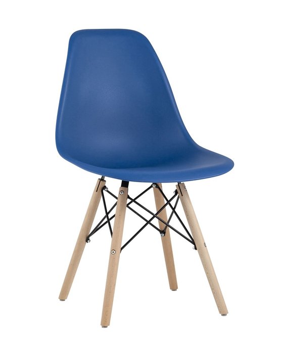 Стул Dsw Eames синего цвета