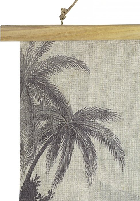 Картина подвесная Тропики серого цвета - купить Декор стен по цене 1690.0