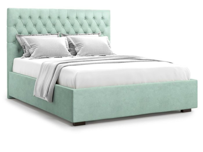 Кровать с подъемным механизмом Nemi 140х200 мятного цвета - купить Кровати для спальни по цене 40000.0