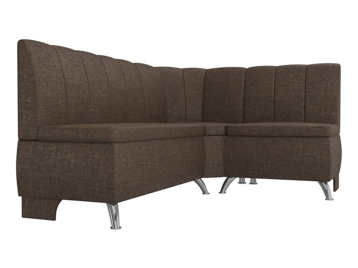 Кухонный угловой диван Кантри коричневого цвета - лучшие Угловые диваны в INMYROOM