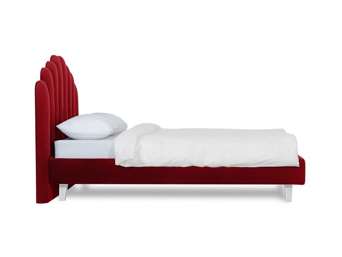 Кровать Queen Sharlotta L 160х200 бордового цвета  - лучшие Кровати для спальни в INMYROOM