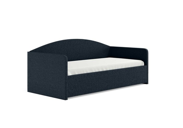 Кровать Uno 90х200 темно-синего цвета без основания и подъемного механизма 