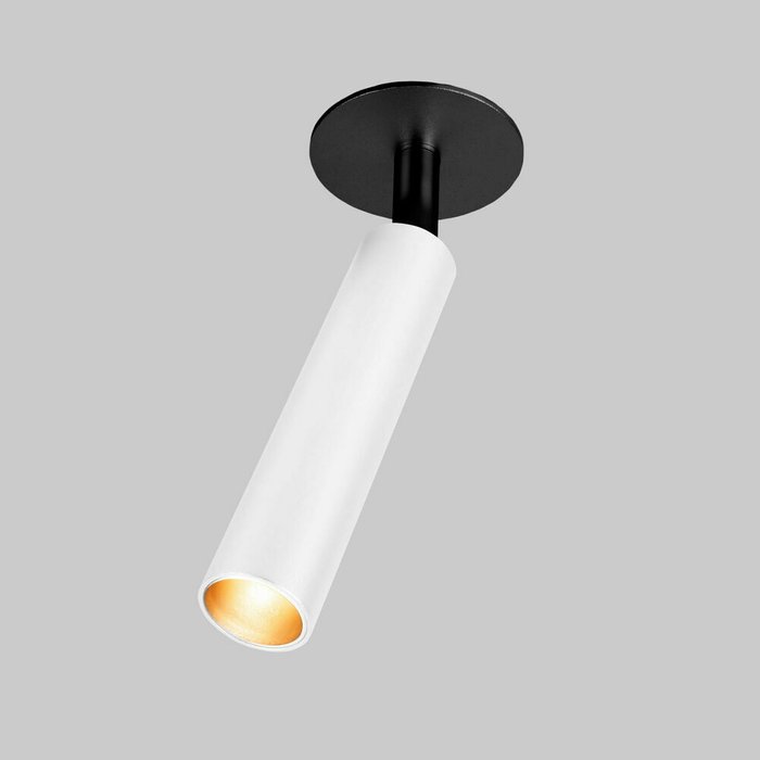 Встраиваемый светодиодный светильник Diffe 5 бело-черного цвета