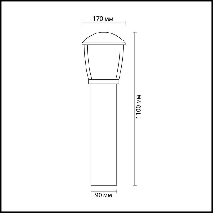 Уличный светильник Tako серого цвета - купить Наземные светильники по цене 7360.0