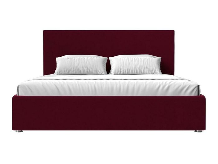 Кровать Кариба 160х200 бордового цвета с подъемным механизмом - купить Кровати для спальни по цене 68999.0