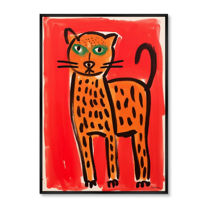 Репродукция картины Wild Cats, No 2, 2024г.