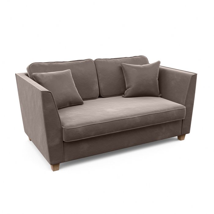 Трехместный диван-кровать Уолтер L бежевого цвета - купить Прямые диваны по цене 148120.0