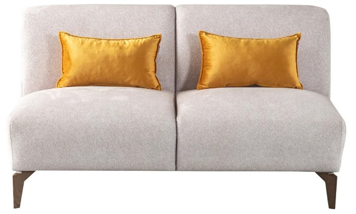 Модульный диван Lugano Two Seater Without светло-серого цвета 
