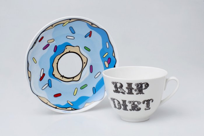 Чайная пара "RIP Diet" - лучшие Чашки в INMYROOM