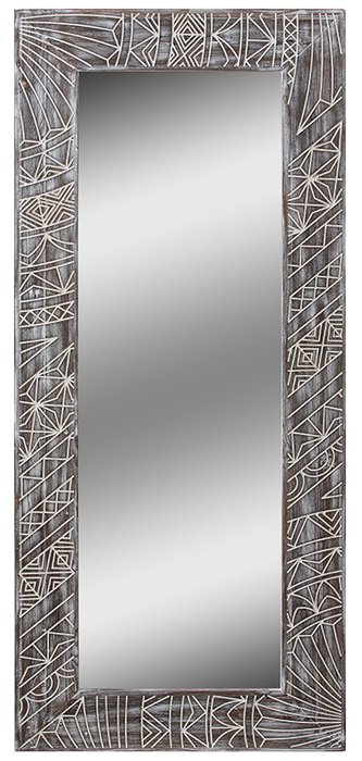 Настенное зеркало Grade Sepia в раме из массива сосны