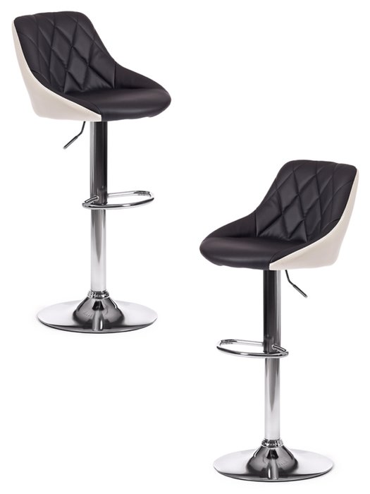 Комплект из двух барных стульев Messy черного цвета