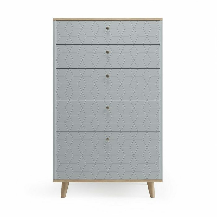 Высокий комод Twin TW024 серого цвета - купить Комоды по цене 79200.0 Высокий комод Twin TW024 серого цвета - купить Комоды по цене 79200.0