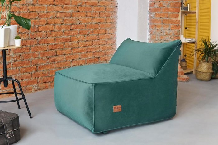 Кресло Angle Velur бирюзового цвета - лучшие Бескаркасная мебель в INMYROOM Кресло Angle Velur бирюзового цвета - лучшие Бескаркасная мебель в INMYROOM