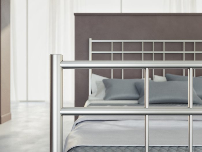 Кровать Модена 180х200 серебряного цвета - лучшие Кровати для спальни в INMYROOM
