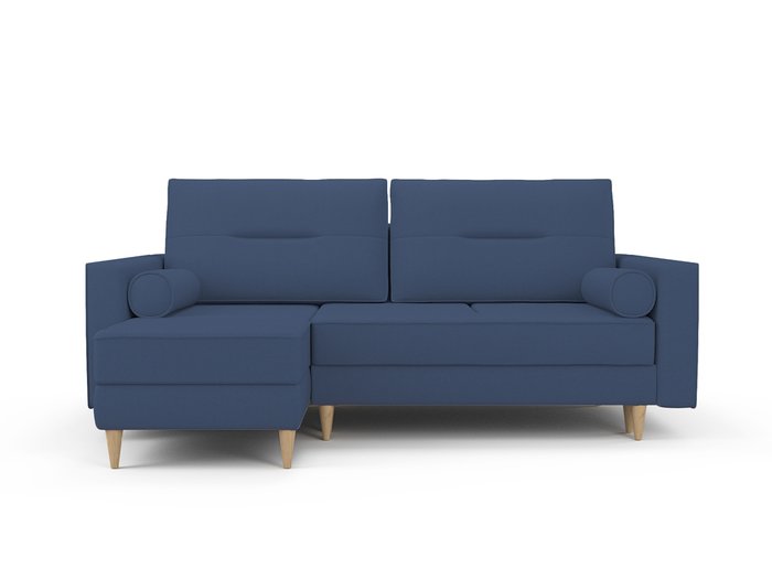 Угловой диван-кровать Вестор темно-синего цвета