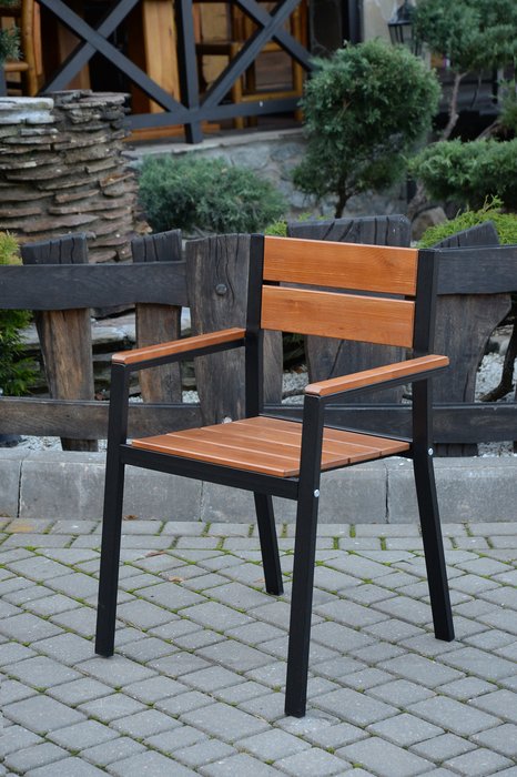 Стул Эрвин коричневого цвета - купить Садовые стулья по цене 9305.0