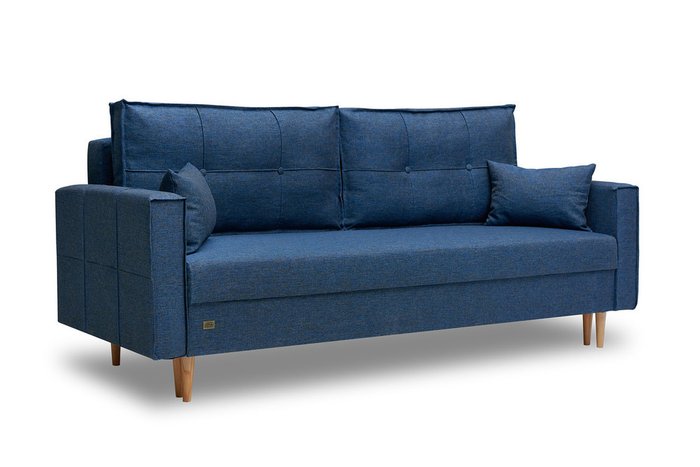 Прямой диван-кровать Капри Capri 44 синего цвета - купить Прямые диваны по цене 30618.0