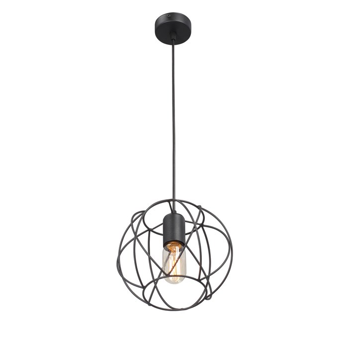 Подвесной светильник V3972-1/1S (металл, цвет черный) - купить Подвесные светильники по цене 2119.0