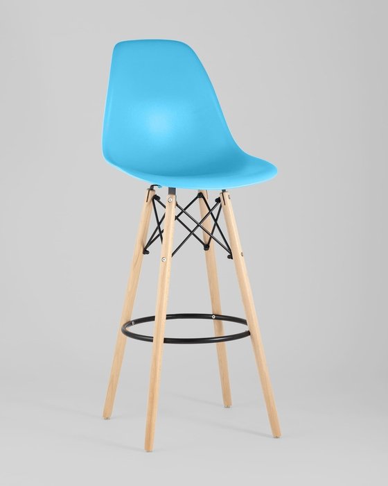 Стул барный голубого цвета - купить Барные стулья по цене 10990.0