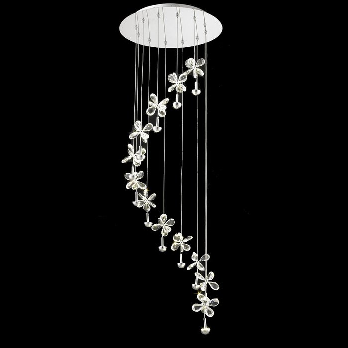 Подвесной светильник DeLight Collection Crystal Light с множеством подвесов из хрусталя - купить Подвесные люстры по цене 40800 Подвесной светильник DeLight Collection Crystal Light с множеством подвесов из хрусталя - купить Подвесные люстры по цене 40800