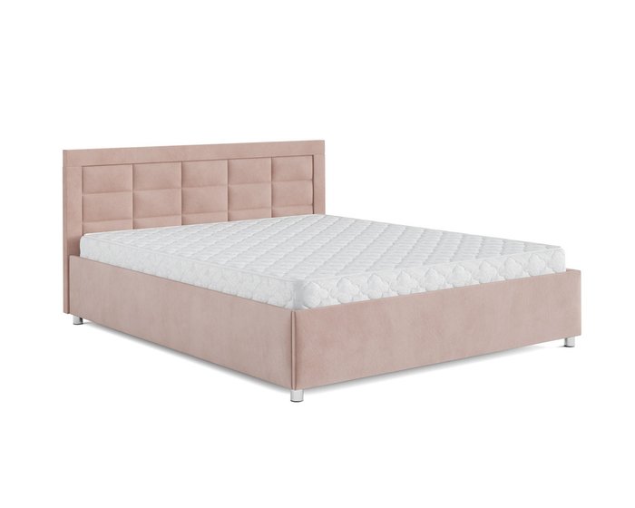 Кровать Версаль 160х190 бежевого цвета с подъемным механизмом (микровельвет) - купить Кровати для спальни по цене 28090.0
