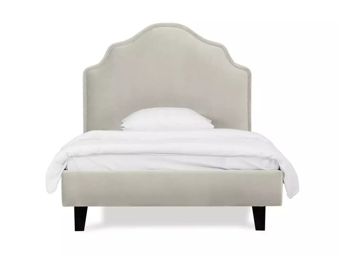 Кровать Princess II L 120х200 светло-серого цвета - лучшие Кровати для спальни в INMYROOM Кровать Princess II L 120х200 светло-серого цвета - лучшие Кровати для спальни в INMYROOM