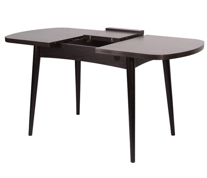 Раскладной обеденный стол Ялта темно-коричневого цвета - купить Обеденные столы по цене 13990.0