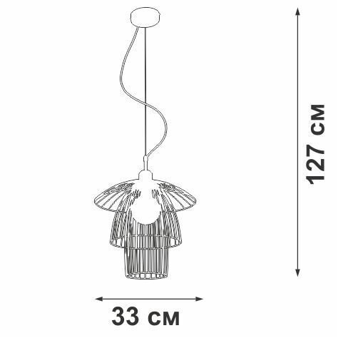 Подвес V4984-1/1S, 1xE27 макс. 40Вт - купить Подвесные системы по цене 8669