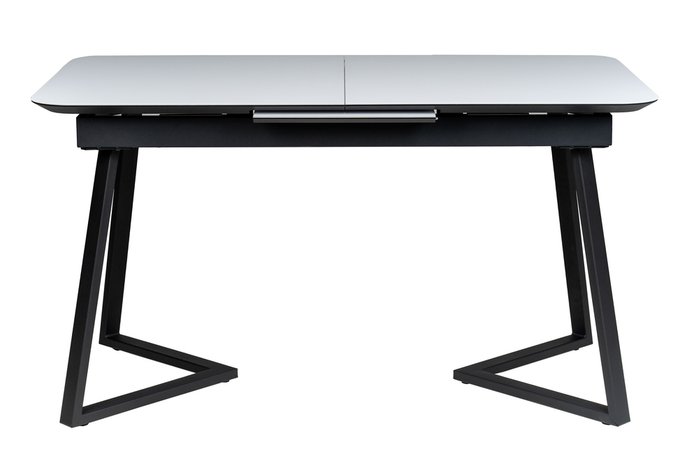 Раздвижной обеденный стол Роналдо 140 черно-серого цвета - купить Обеденные столы по цене 61080 Раздвижной обеденный стол Роналдо 140 черно-серого цвета - купить Обеденные столы по цене 61080