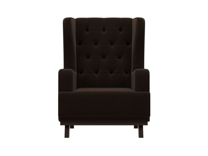 Кресло Джон Люкс темно-коричневого цвета - купить Интерьерные кресла по цене 21999.0