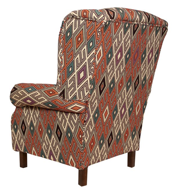Кресло Арлекин оранжевого цвета с орнаментом - лучшие Интерьерные кресла в INMYROOM
