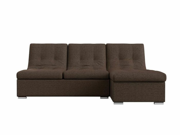 Угловой диван-кровать Релакс коричневого цвета угол правый - купить Угловые диваны по цене 81999.0