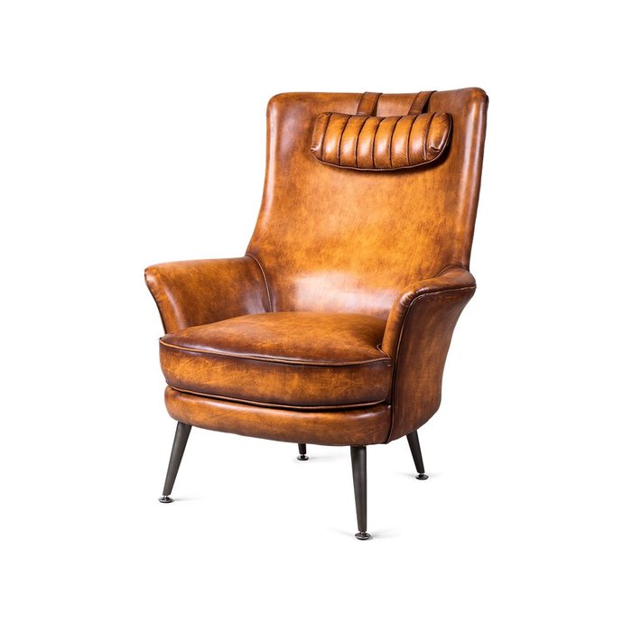 Кресло Mooli коричневого цвета  