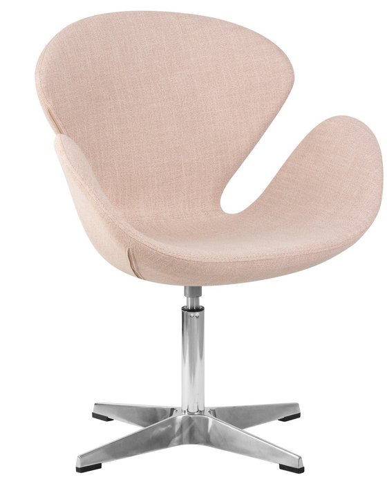 Кресло дизайнерское Swan бежевого цвета