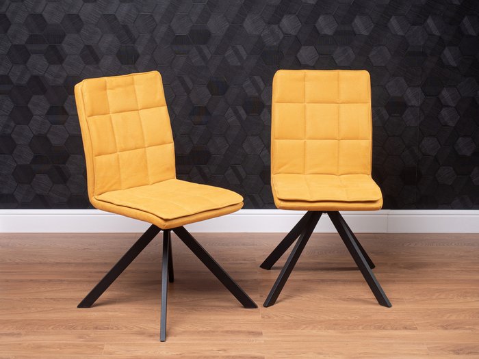 Стул с поворотным механизмом Vela желтого цвета - лучшие Обеденные стулья в INMYROOM