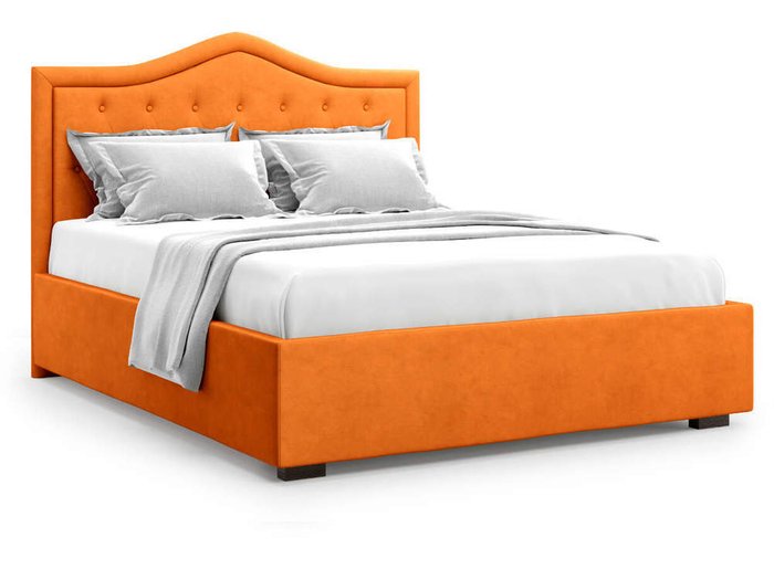 Кровать Tibr без подъемного механизма 160х200 оранжевого цвета - купить Кровати для спальни по цене 39000.0