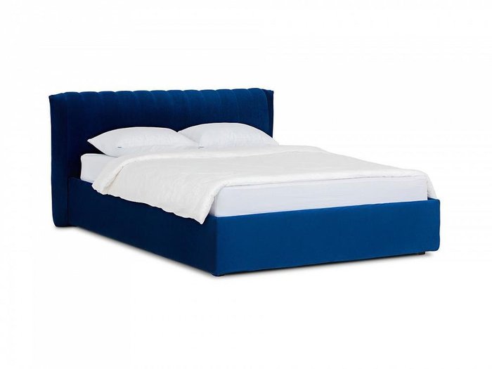 Кровать Queen Anastasia L темно-синего цвета 160х200