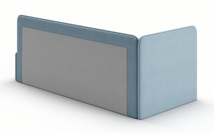 Кровать-диван Leonardo 70х160 голубого цвета с подъёмным механизмом и бортиком - лучшие Одноярусные кроватки в INMYROOM