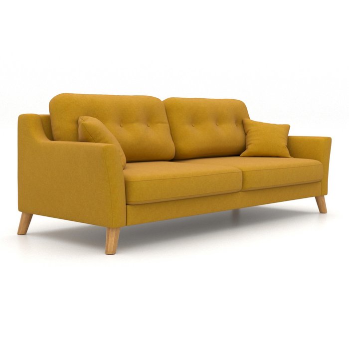 Диван-кровать Raf EKH трехместный желтый - купить Прямые диваны по цене 64800.0