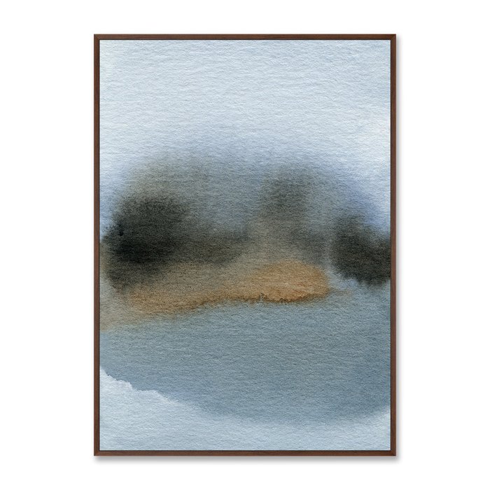 Репродукция картины на холсте Lakeside, late evening - купить Картины по цене 21999.0